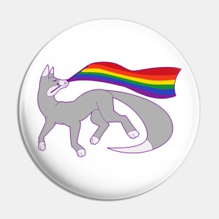 Gay Pride Fox Pin