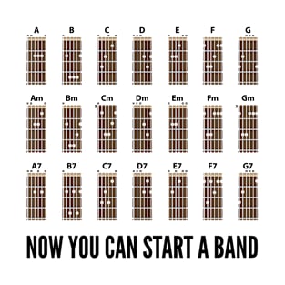 Guitar Chords - Start A Band T-Shirt