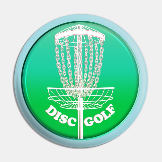 Disc Golf Green Frisbee Pin by mailboxdisco