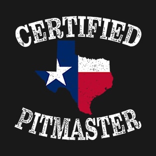 Texas Offset Smoker Barbecue apparel - Certified Pitmaster T-Shirt