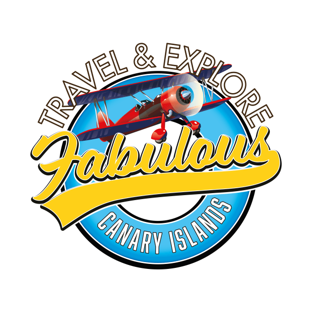 Travel & Explore Fabulous Canary Islands logo by nickemporium1
