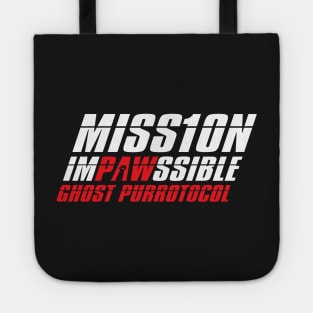 Mission Impawssible Text Only Tote