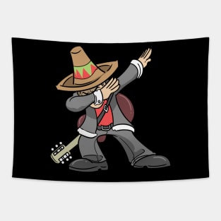 Cinco De Mayo Dabbing Mexican Mariachi Singer Tapestry