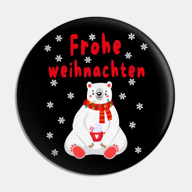 Polar Bear Pajama Cute Christmas Gift Frohe Weihnachten Pin by artbypond