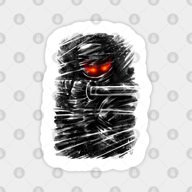 Dark ninja Magnet by barmalisiRTB