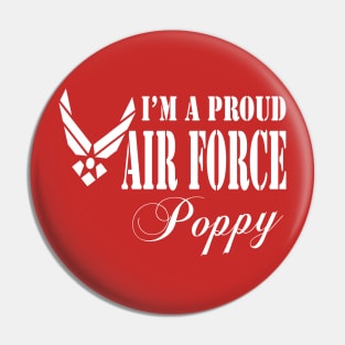 Best Gift for Grandpa - I am a Proud Air Force Poppy Pin