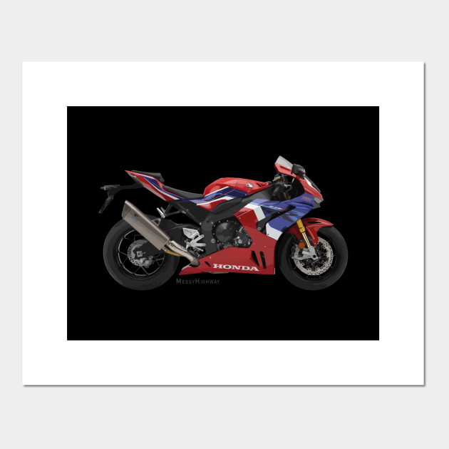 Honda Cbr1000rr R Fireblade Sp 21 Tri Color S Honda Motorcycles Posters And Art Prints Teepublic Uk