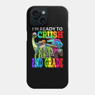 I'm Ready To Crush 2nd Grade Monster Truck Dinosaur Back To School Phone Case