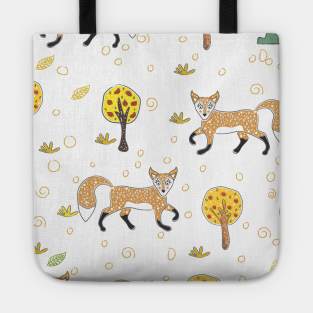 Fox Pattern Tote