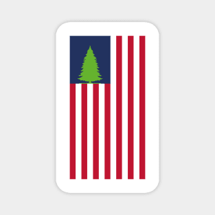 American flag with tree Magnet