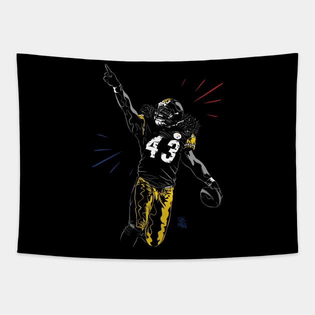 Polamalu Tapestry by salohman