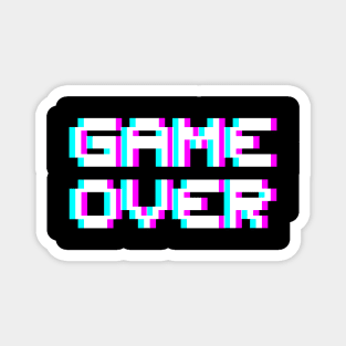 Game Over - Purple white Magnet