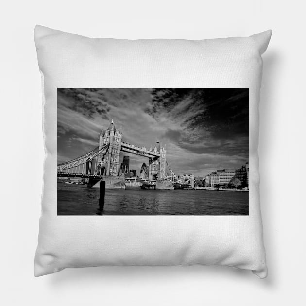 Tower Bridge River Thames London Pillow by AndyEvansPhotos