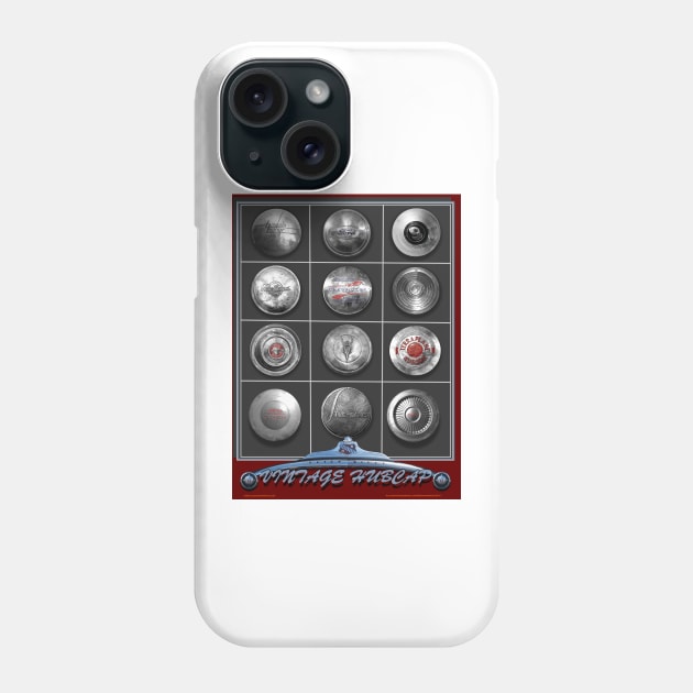 CLASSIC CAR CHROME HUBCAP COLLECTION Phone Case by Larry Butterworth