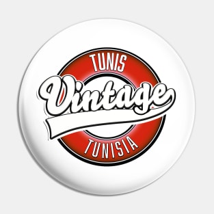 Tunis Tunisia vintage style logo. Pin