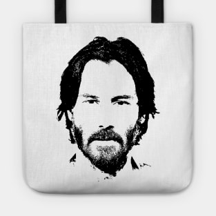 Keanu Reeves pop art portrait Tote