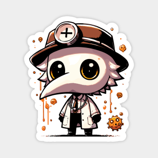 Kawaii plague doctor Magnet