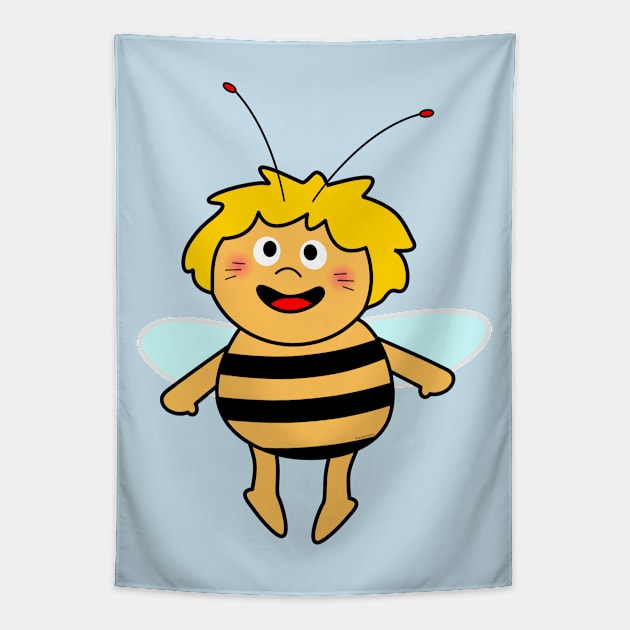 Cute bee Tapestry by Pendientera