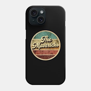 Tanatoraja, circle retro faded The Mavericks Phone Case