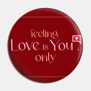 Love feeling is You Pin