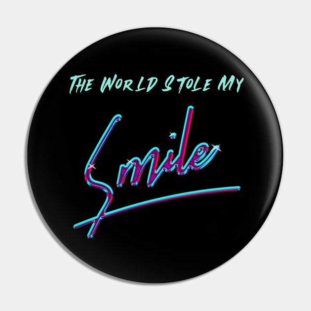 The World Stole My Smile Pin by DM_Creation