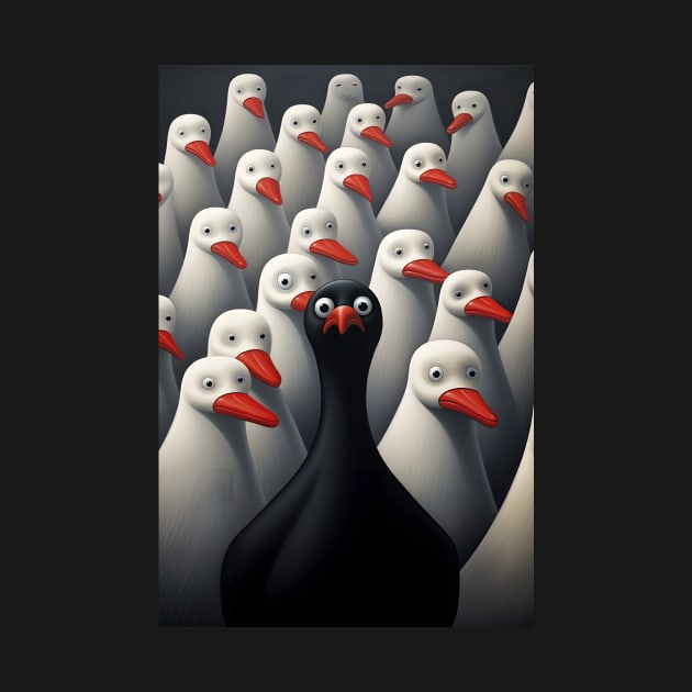 Odd One Out - Black Goose by Mistywisp