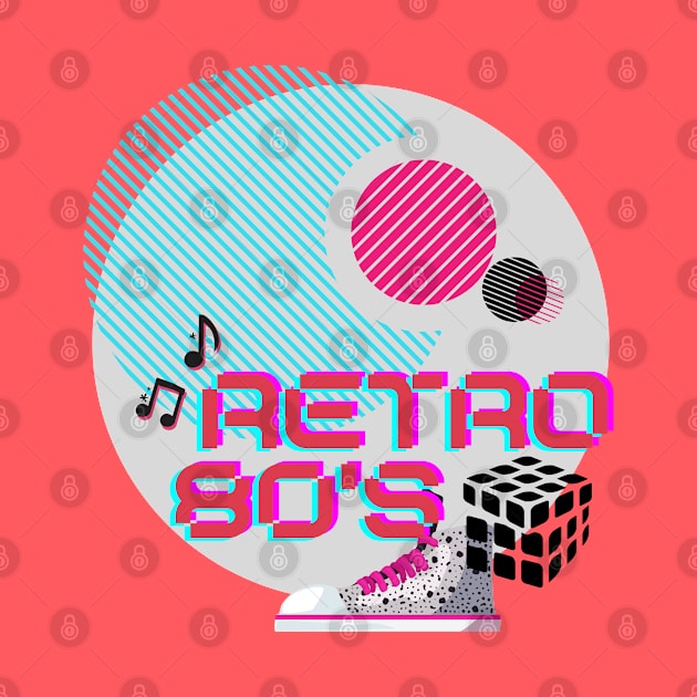 Retro 80's - Vintage Graphic art with Nostalgia by Apathecary