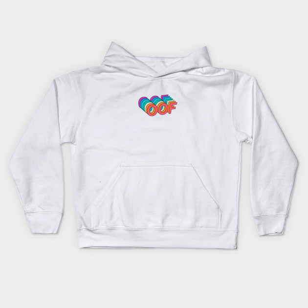 Roblox Oof Roblox Kids Hoodie Teepublic - roblox logo game oof single line metal texture gamer roblox mask teepublic