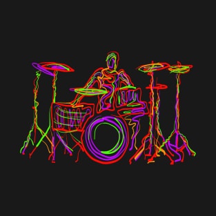 Fancy Drummer Modern Style T-Shirt