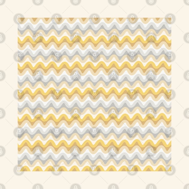 Gold and blue waves by lents