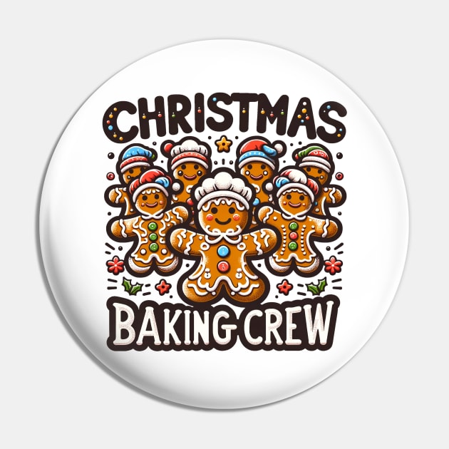 Christmas Baking Crew Vintage Gingerbread Men Pin by TheCloakedOak