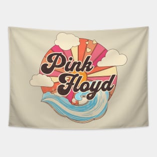 Pink Ocean Summer Tapestry