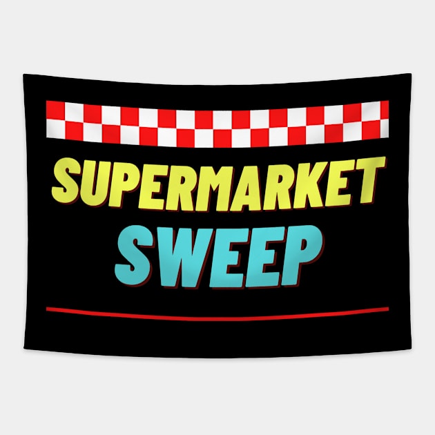 supermarket sweep classic american retro sticker Tapestry by kickstart