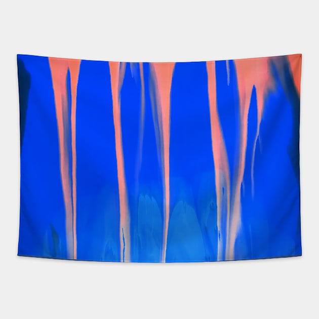 Rainbow, Rain, Colorful, Color, Rainbows, Abstract, Design, Tapestry by Lin Watchorn 