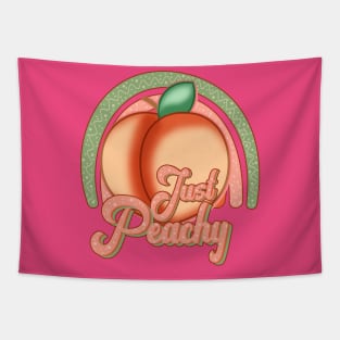 Just Peachy Funny Tapestry