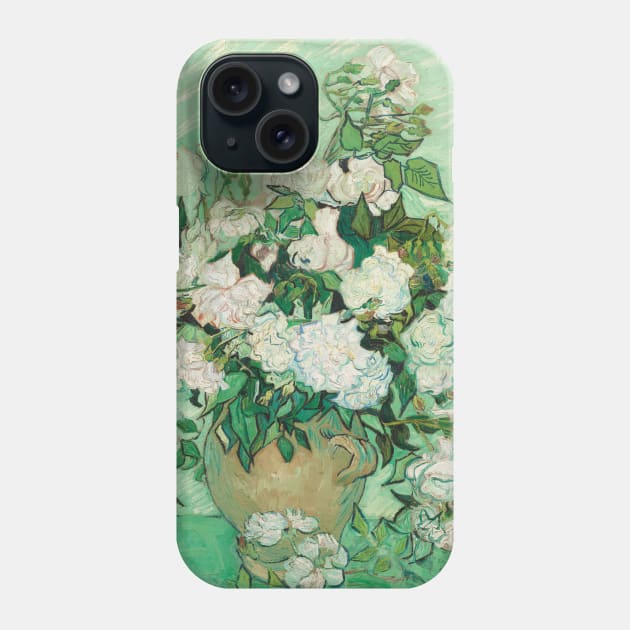 Vincent Van Gogh- Vase with Roses Phone Case by SybaDesign