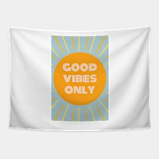 good vibes only retro Tapestry