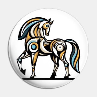 Horse illustration. Illustration of a horse in cubism style Pin