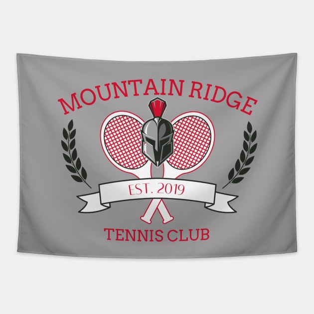 Mountain Ridge Tennis Club Est 2019 Tapestry by MalibuSun