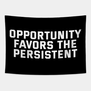 Opportunity Favors The Persistent Tapestry