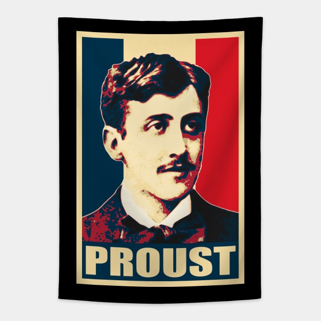 Marcel Proust Tapestry by Nerd_art