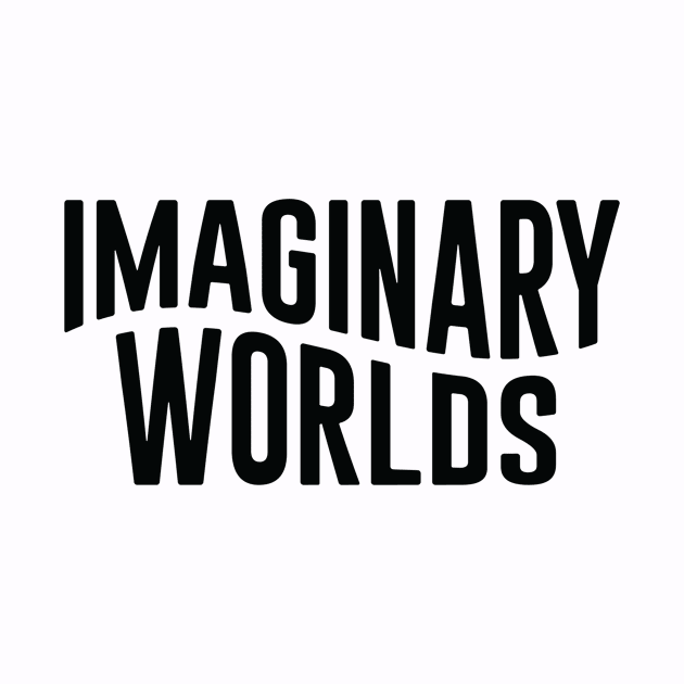 Imaginary Worlds new logo title in black by Imaginary Worlds