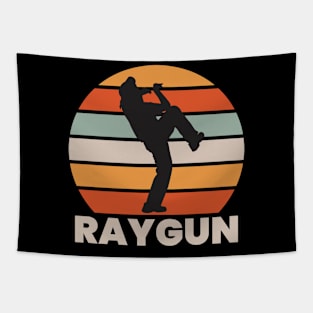 Raygun Silhouette Vintage Tapestry