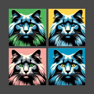 Nebelung Cat Pop Art - Cat Lovers T-Shirt