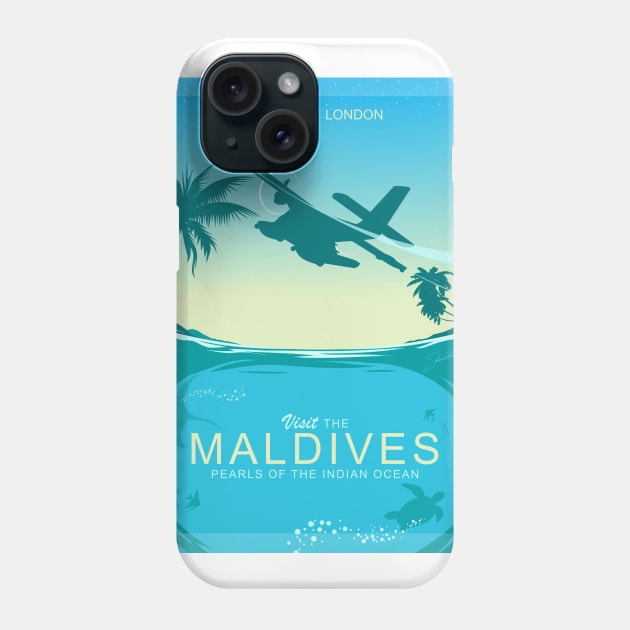 Visit The Maldives Phone Case by TCP