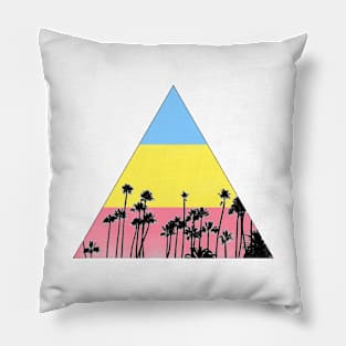 Pansexual Pride - Palm Trees Pillow