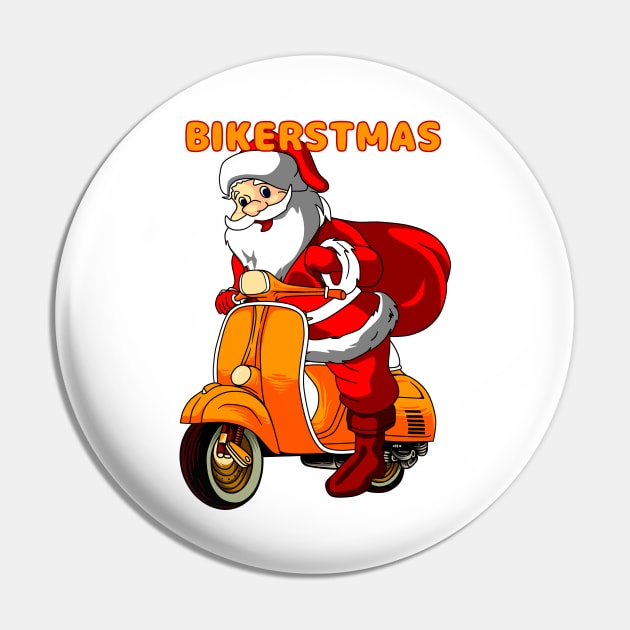 BIKERSTMAS Pin by IVY Art