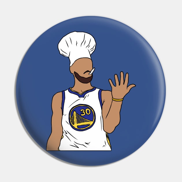 Steph Curry Chef Celebration Pin by rattraptees