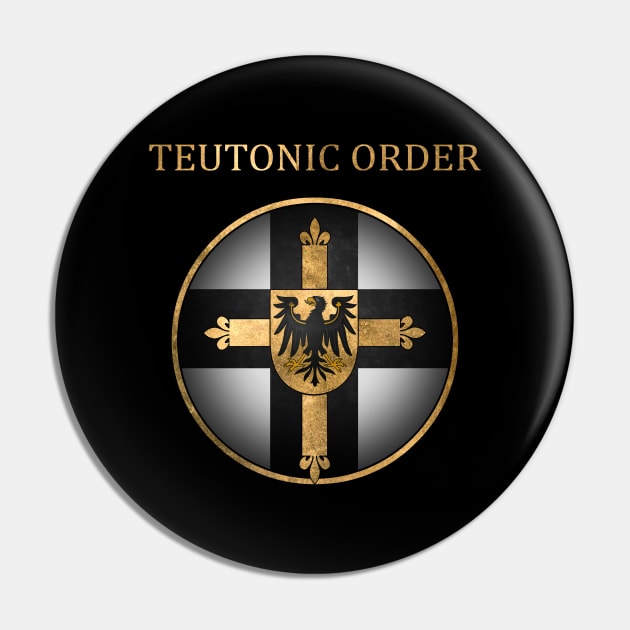 Teutonic Order Symbol - Teutonic Cross Heraldry - Medieval History - Teutonic Knights Pin by AgemaApparel