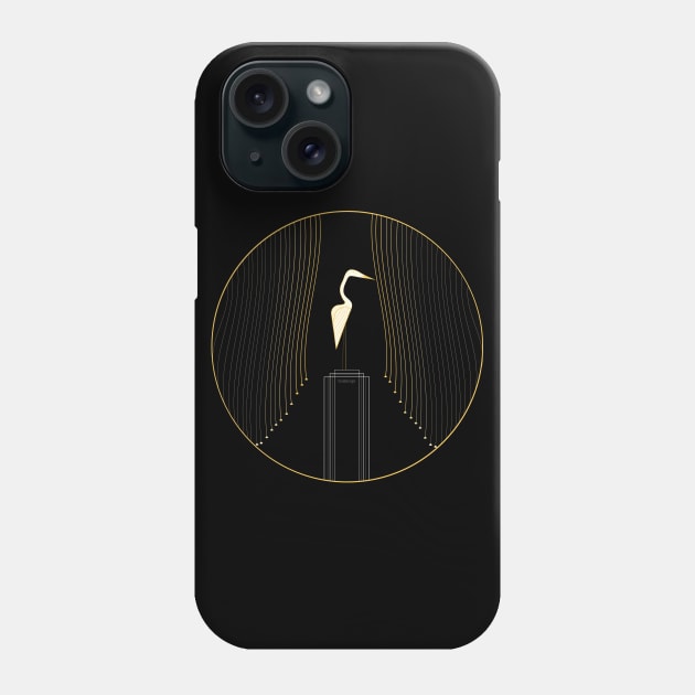 Golden Egret Phone Case by Lunalora